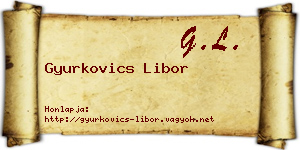 Gyurkovics Libor névjegykártya